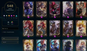 Conta League Of Legends - Esmeralda II, 548 Skins. LOL