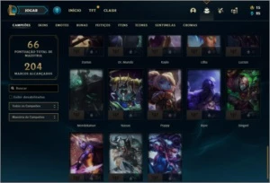 Conta Ouro 4 com 9 skins e 48 champs ( SEM EMAIL CONFIRMADO) - League of Legends LOL