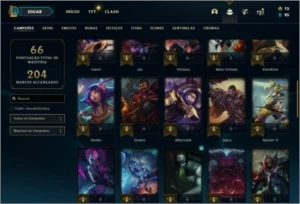 Conta Ouro 4 com 9 skins e 48 champs ( SEM EMAIL CONFIRMADO) - League of Legends LOL