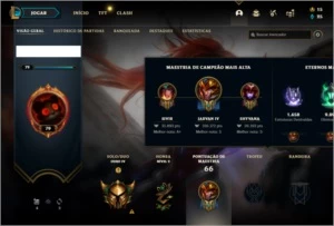 Conta Ouro 4 com 9 skins e 48 champs ( SEM EMAIL CONFIRMADO) - League of Legends LOL