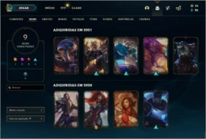 Conta Ouro 4 com 9 skins e 48 champs ( SEM EMAIL CONFIRMADO) - League of Legends LOL