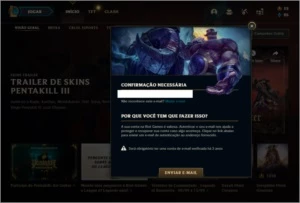 Conta Ouro 4 com 9 skins e 48 champs ( SEM EMAIL CONFIRMADO) - League of Legends LOL