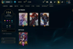 Conta LOL 150+ Skins - League of Legends