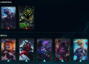 Conta LOL emerald 3 lvl 112 41 skins