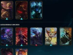Conta LOL emerald 3 lvl 112 41 skins - League of Legends