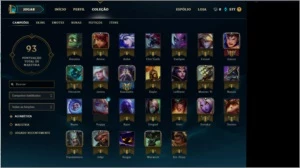 CONTA PLATINA 5 MMR ALTO, ÓTIMOS ESPOLIOS DE SKIN, 26 CHAMPS - League of Legends LOL