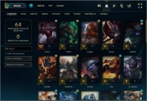 Conta platina 2 com 7 skins e 39 champs - League of Legends LOL