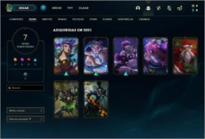 Conta platina 2 com 7 skins e 39 champs - League of Legends LOL