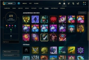Conta platina 2 com 7 skins e 39 champs - League of Legends LOL