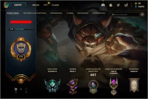 CONTA LEAGUE OF LEGENDS / Platina 3 / 148 Campeões LOL