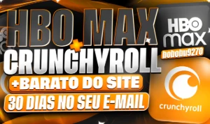 HBO MAX + Crunchyroll 30 Dias no Seu E-mail - Premium