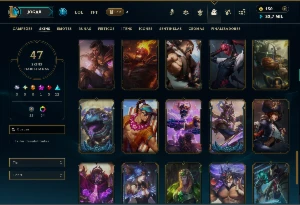 Ouro 2 com TODOS os Champs e 47 Skins ( JG / ADC ) - League of Legends LOL
