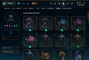 Ouro 2 com TODOS os Champs e 47 Skins ( JG / ADC ) - League of Legends LOL