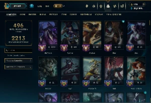 Ouro 2 com TODOS os Champs e 47 Skins ( JG / ADC ) - League of Legends LOL
