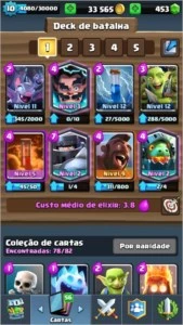 Conta de Clash Royale lvl 10 , liga 1