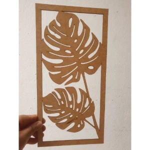 Quadro Decorativo Folha Costela de Adão mdf 3mm - Artesanato e Personalizados