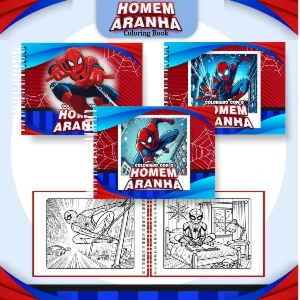 Livro de Colorir Homem Aranha Estilo Bobbie Goods 52 Folhas