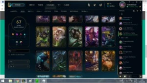 V> CONTA DE LOL FULL CHAMPS, 92 SKINS, UNS 300 - League of Legends