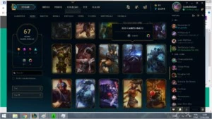 V> CONTA DE LOL FULL CHAMPS, 92 SKINS, UNS 300 - League of Legends