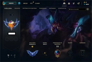 SMURF DIAMANTE 4 COM O WINRATE ALTO! - League of Legends LOL