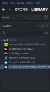 Conta steam com Ori and the blind forest