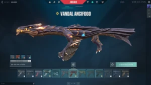 Valorant, Platina 2, 66 Skins, pacote do caos e saqueador