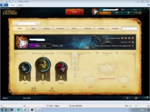 TROCO CONTA LVL 20 POR 1380RP - League of Legends LOL