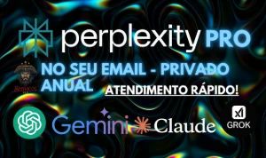 PERPLEXITY AI - 1 ano - CHATGPT-5, Grok, Claude, Gemini - Assinaturas e Premium
