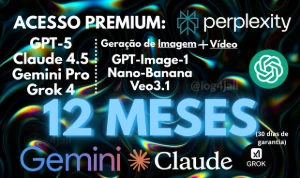 PERPLEXITY AI [1 Ano] – ChatGPT-5 + Claude | 30 de garantia - Assinaturas e Premium