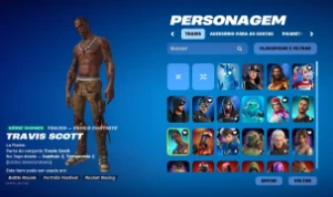 Travis Scott & Midas + Som + 225 Skins, 300 Gestos, 175 Pica - Fortnite