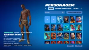 Travis Scott & Midas + Som + 225 Skins, 300 Gestos, 175 Pica - Fortnite