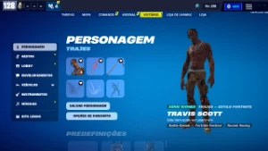 Travis Scott & Midas + Som + 225 Skins, 300 Gestos, 175 Pica - Fortnite