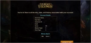 Conta Lol: 116 Skins; 138 Champs; Season 1; 7k Ip; - League of Legends