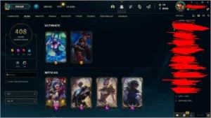 VENDO CONTA LEAGUE OF LEGENDS LV 171, 408 SKINS, GOLD 3 SOLO LOL