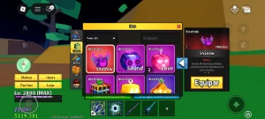 Conta de blox fruits, itens mítico e frutas mítica. - Roblox