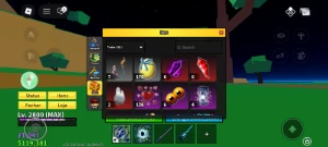 Conta de blox fruits, itens mítico e frutas mítica. - Roblox