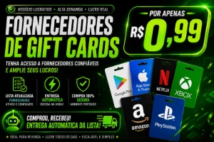 🚀 Lista De Fornecedores De Gift Cards - Listas de Fornecedores
