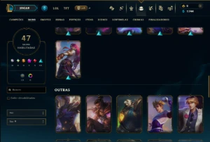 Prata 2 com 100 Champs e 47 Skins ( ADC / JG ) - League of Legends LOL