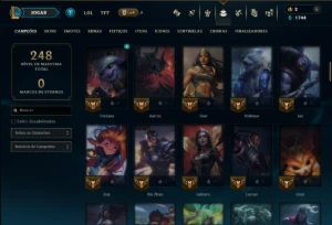 Prata 2 com 100 Champs e 47 Skins ( ADC / JG ) - League of Legends LOL