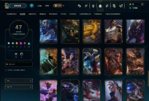 Prata 2 com 100 Champs e 47 Skins ( ADC / JG ) - League of Legends LOL