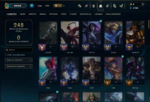 Prata 2 com 100 Champs e 47 Skins ( ADC / JG ) - League of Legends LOL