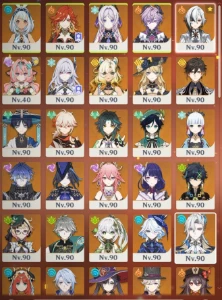 Conta AR 60 - Full endgame - RAIDEN C3 / KAZUHA C1/ HUTAO C1 - Genshin Impact