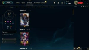 Conta lvl 145 - TODOS champ - gIV - 67 skins - +55kEA - League of Legends LOL