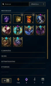 conta league of legends LOL