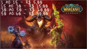 Upo sua conta no WoW Classic 1 - 60 - POWER LEVEL - Blizzard
