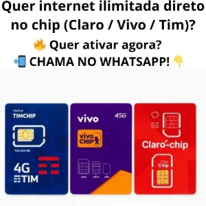 Gigas direto no chip da Tim.Claro.Vivo - Outros