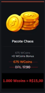 RealMU - 1.000 Wcoins BARATO