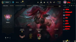 conta com 130 skins - League of Legends LOL