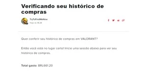 Conta valorant em Promoção