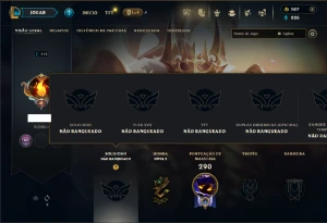 Unranked com TODOS os Champs e 284 Skins - League of Legends LOL